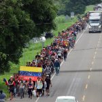 Desde el sur de México sale la primera caravana migrante de venezolanos hacía EE.UU.